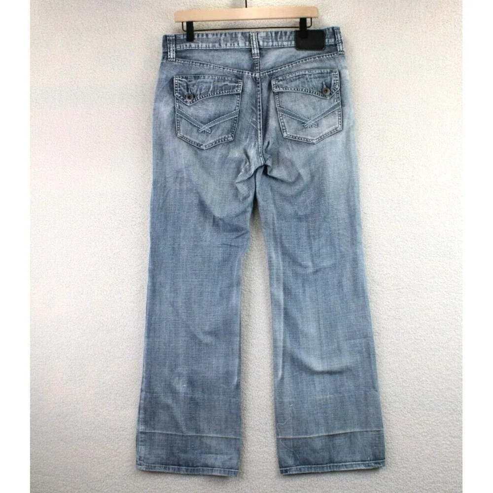 Ecko Unltd Mens Jeans W34 Blue Wash Relaxed Fit Denim Pants Y2K Streetwear‎